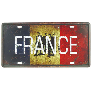 Retro cedule SPZ France 30x15cm