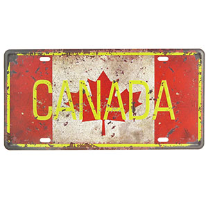 Retro cedule SPZ Canada 30x15cm