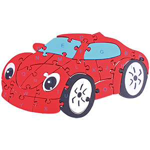 Dřevěné puzzle Auto